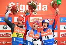 Российские саночники стали лучшими на чемпионате Европы