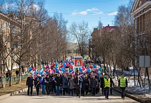 На празднование 1 мая в Ухте пришли более четырех тысяч горожан