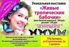 Выставочный проект «Живые тропические бабочки» Выставочный проект «Живые тропические бабочки»
