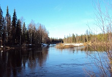 На реках Коми начался интенсивный подъем воды