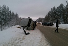 Автоавария под Усть-Ухтой: пятеро пострадавших