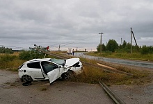 В Ухте водитель снес опору ЛЭП