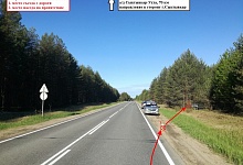 Неопытный водитель на ВАЗе врезался в дерево на трассе Сыктывкар-Ухта