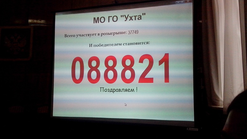 В Ухте разыграли машину В Ухте разыграли машину