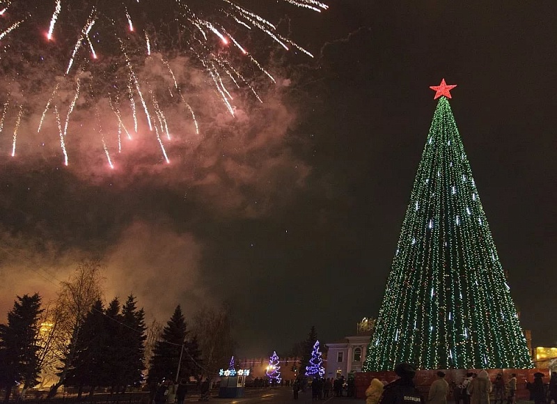 Названа самая высокая новогодняя елка в России 