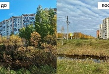 АО «Транснефть – Север» очистило берег реки Чибью от кустарников
