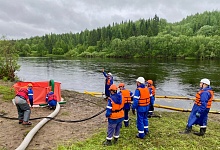 АО «Транснефть – Север» провело плановые учения на р. Ухта в Республике Коми